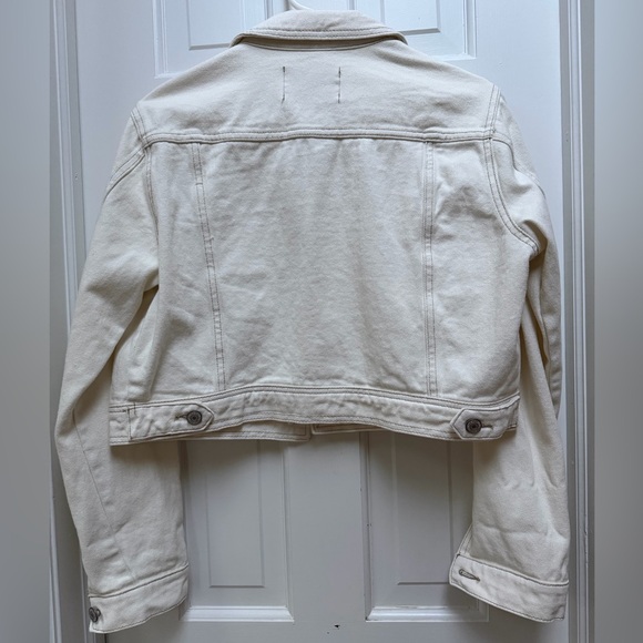 Ashley Vintage Charm Cream Denim Jacket - Picture 3 of 5